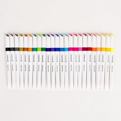 Camlin Brush Pens|24 Shades|Multicolor