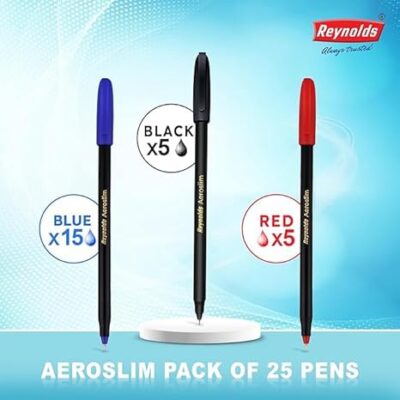 Reynolds AEROSLIM Ball Pen SET – 25 PENS