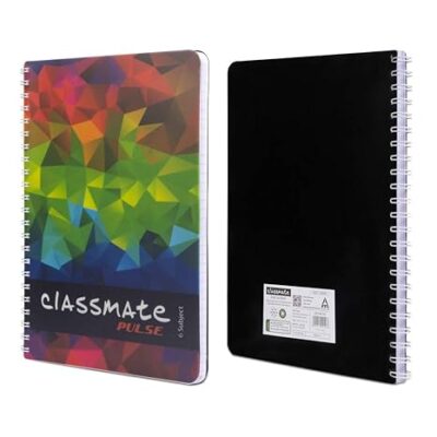 Classmate Pulse 6 Subject Spiral Notebook – Pack of 1