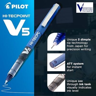 Pilot Hi-Tecpoint V5 0.5mm Extra Fine Point Pure Liquid